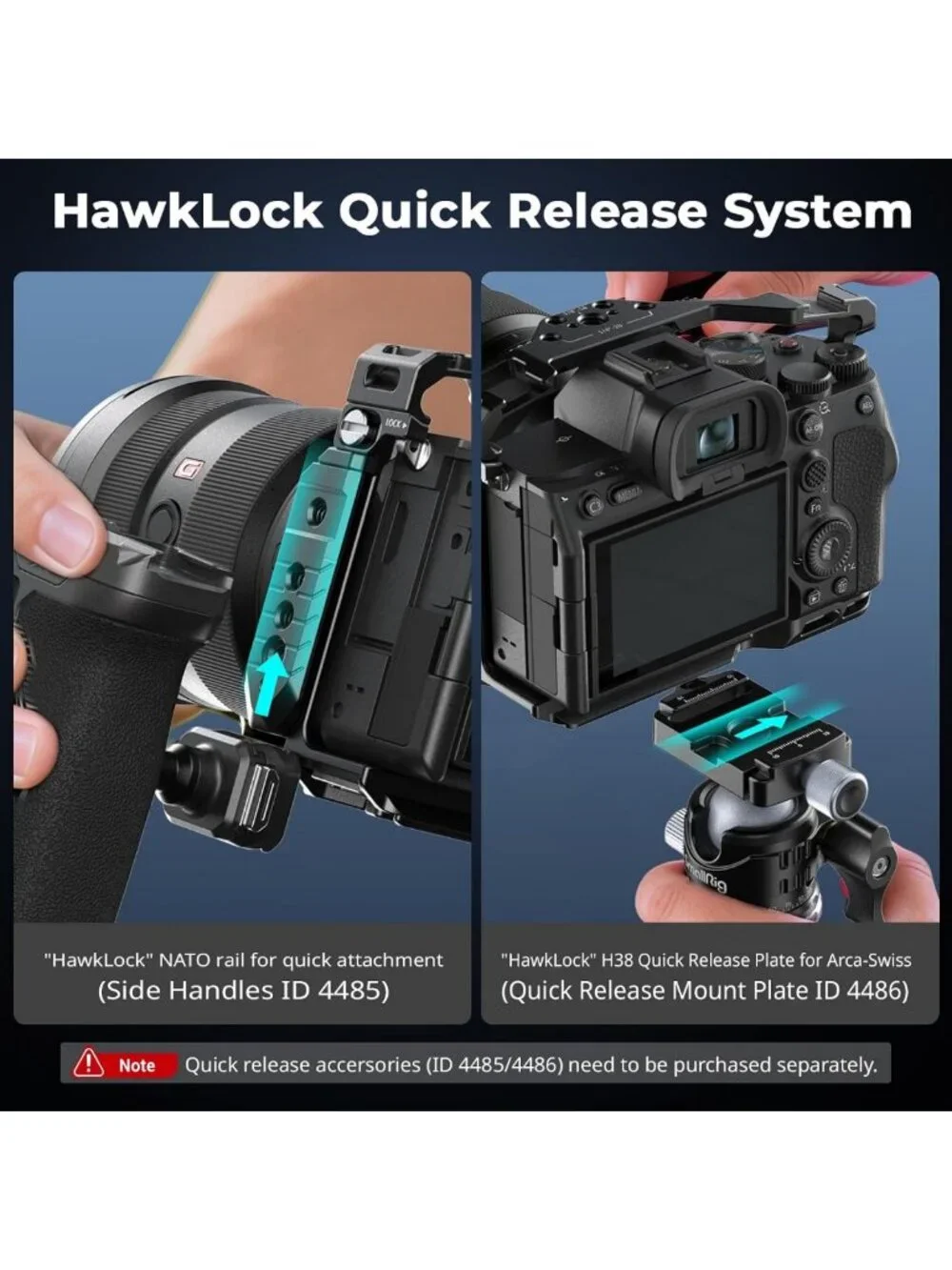 Quick Release Camera Cage for Sony Alpha 7 Series | Lightweight, Durable Design